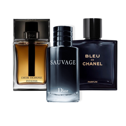 3 Parfums Sauvage Dior, Bleu de Chanel & Dior Homme Intense (PAYEZ 1 OBTENEZ 3)